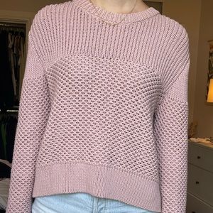Super cool brand Public School NY pink knit sweater!
